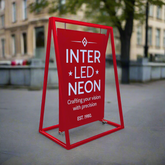 The Rotherhithe Whopper' - XL Metal 'A' frame with Swinging Panel (Any Colour!)